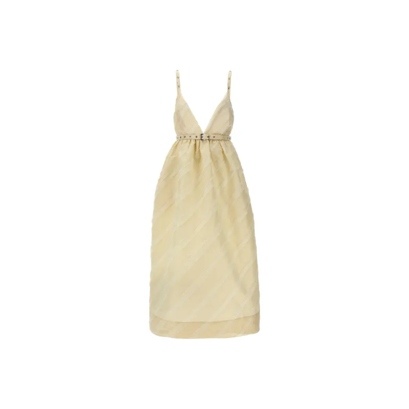 GANNI Striped Strap Dress-0