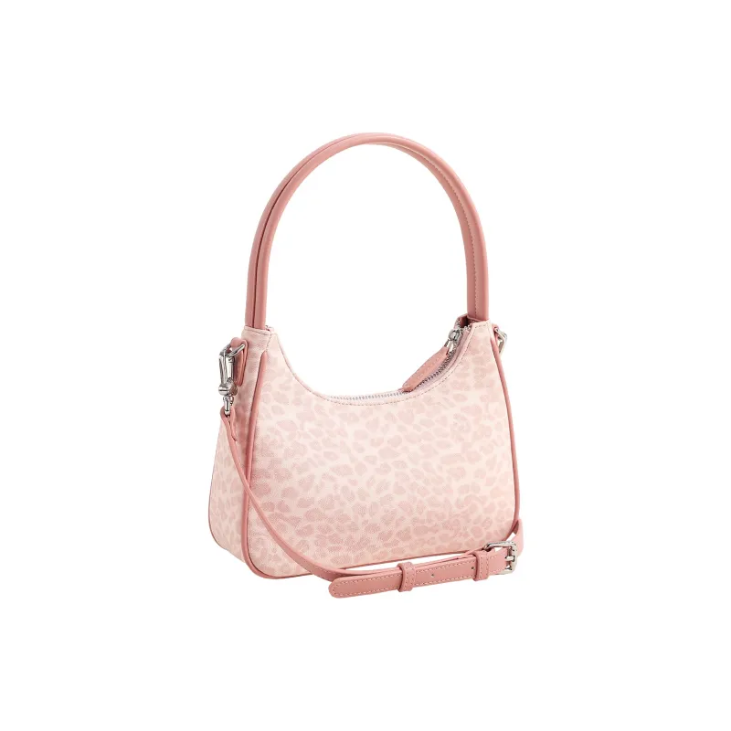 AILUXI Synthetic Leather Shoulder Bag, Portable Crossbody Bag Women's Sweetheart Pink-3