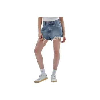 GUESS Originals Kit Destroyed Denim Shorts Denim Shorts Women's Blue