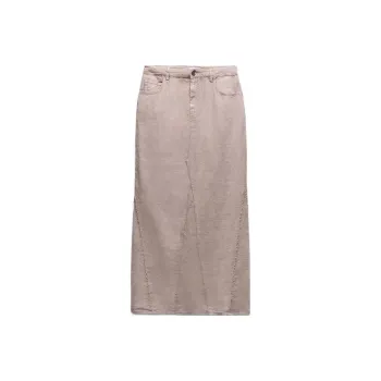 ZARA Casual Long Skirt Women's Pink