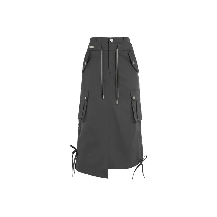 SNBL Casual Long Skirts Women's Gray-0