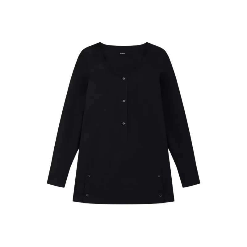 WE11DONE Long Sleeved Dress Women's Black-0