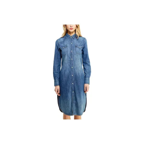 Sportscraft Crowe Polo Long Sleeved Dress Women's Blue