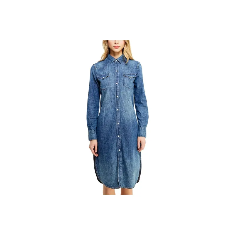 Polo Ralph Lauren Long Sleeved Dress Women's Blue-0