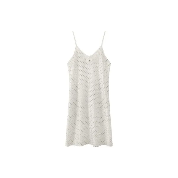 CHUU Slip Dresses Women's White Polka Dot-0