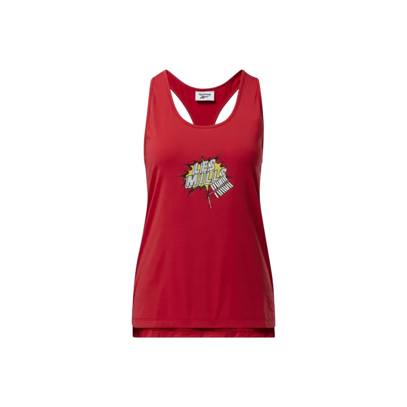 Reebok LES MILLS CNY Sport Vests Women's Orange Red-0