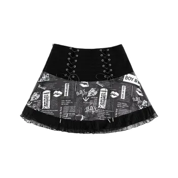 BOY BY BOY Casual Short Skirts Women's Black