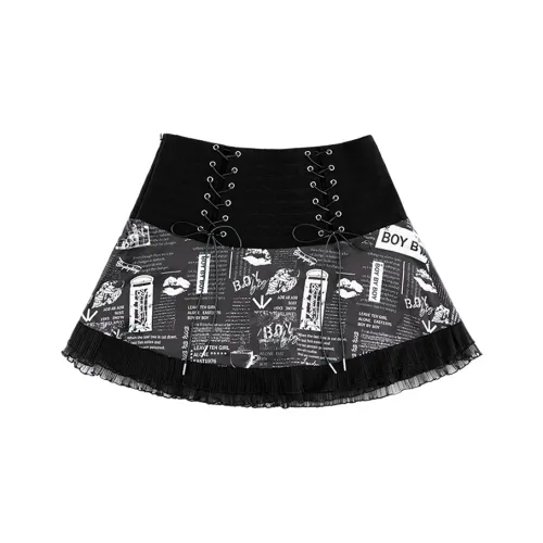 BOY BY BOY Casual Short Skirts Women's Black