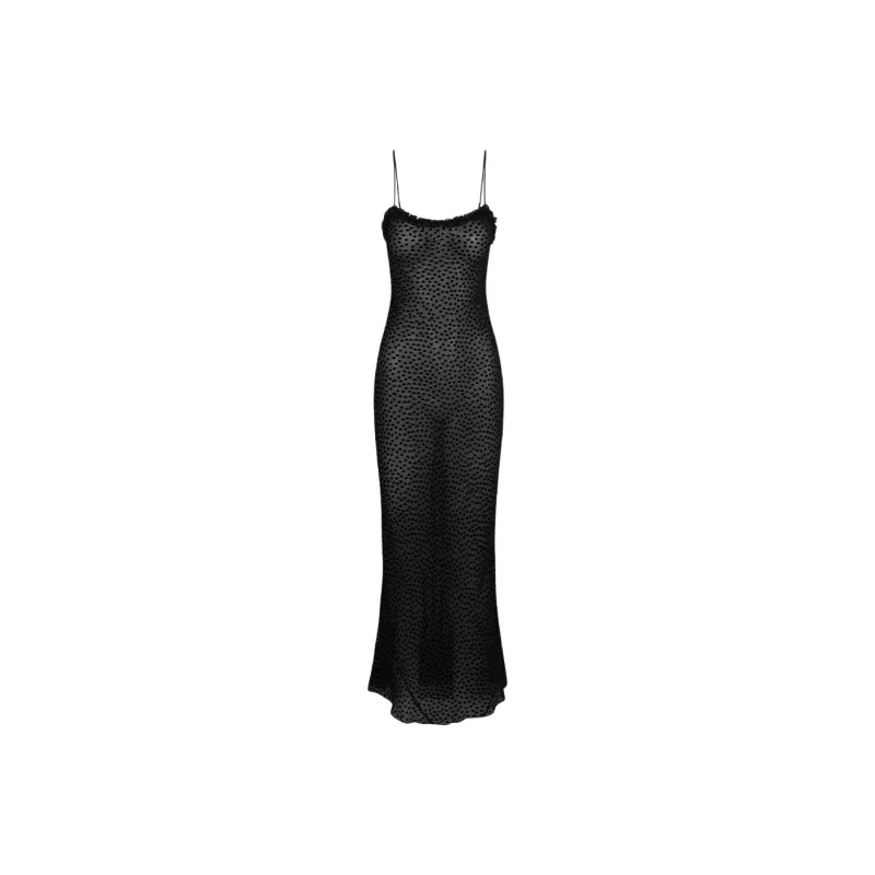 Realisation Par SS25 The Esmé Slip Dress Women's Devoré Spot Twilight Jacquard-0