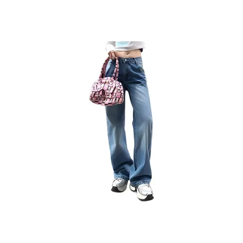 YINLEI Jeans Women's Vintage Blue