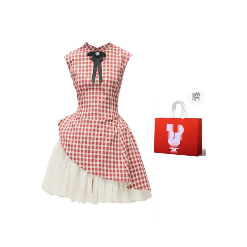 AURORA MUSE Sleeveless Dress Women's Red-6