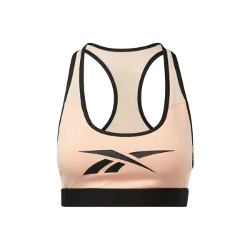 Reebok Lm Lux Racer Pad Bra Sports Underwear Women's Orange