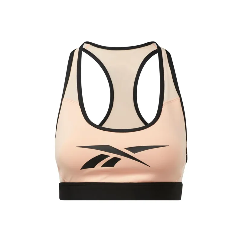 Reebok Lm Lux Racer Pad Bra Sports Underwear Women's Orange-0