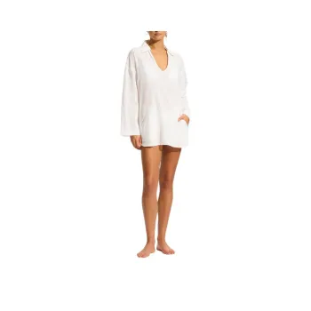 SEAFOLLY Long Sleeved Dress Women's White