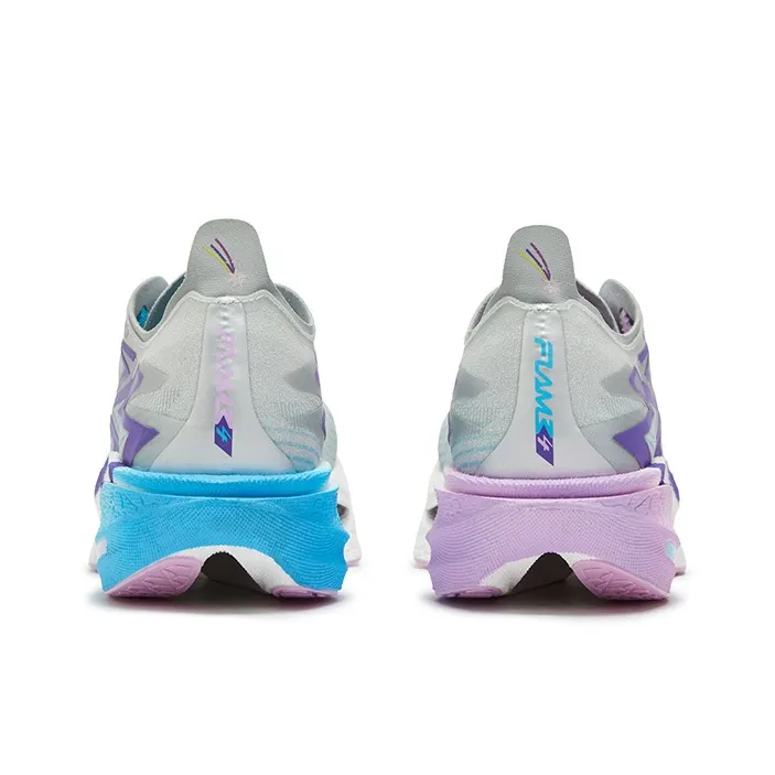 361° Flame 4 Cushioning, Slip Resistant, And Abrasion Resistant Low Top Casual Running Shoes Unisex Blue Button-3