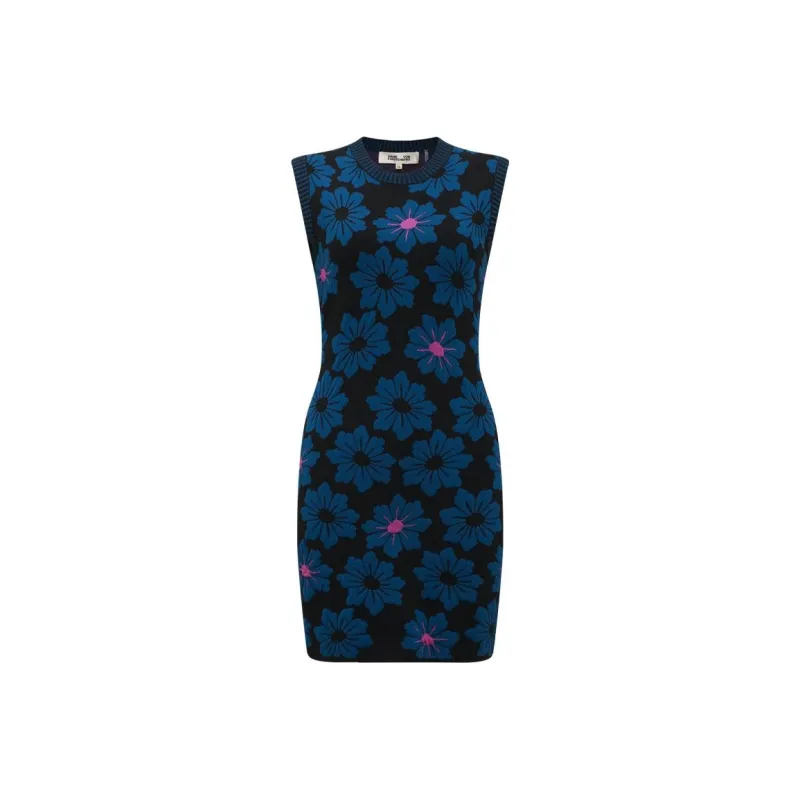 Diane Von Furstenberg Sleeveless Dress Women's Blue-0