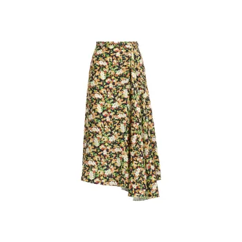 MARNI Floral print A line Skirt