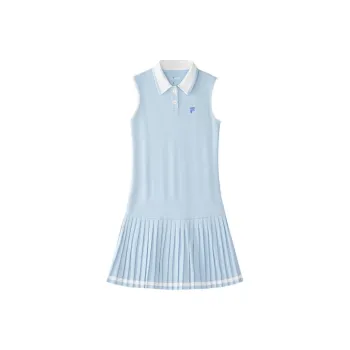 FILA FUSION FUSION LIFEFOB Collection Sleeveless Dress Women's Light White Blue