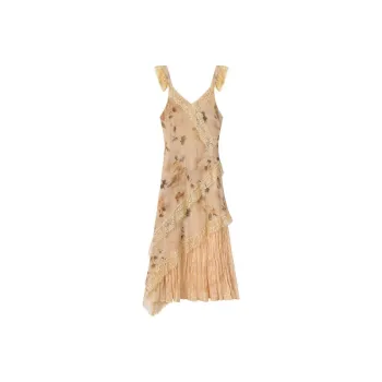 ABCMININ Slip Dresses Women's Khaki