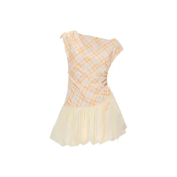 SECFLY OFFICIAL Sleeveless Dress Women's Light Yellow