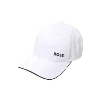 HUGO BOSS Cotton Baseball Caps Unisex White