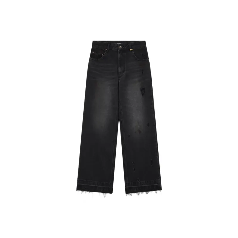 WE11DONE FW24 Jeans Women's Black-0