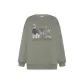 Gray Green Lining Fleece-Lined