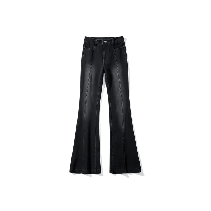 Wen Shan Jeans Women's Black Gray-4