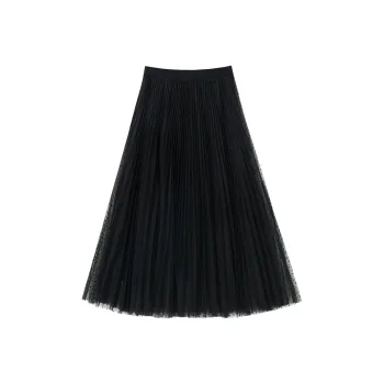 SOON FLOWER Casual Long Skirts Women's Black