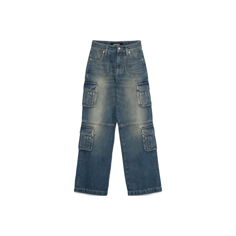 Misbhv Denim Cargo Trousers-0