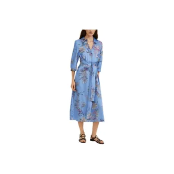 Marella Long Sleeved Dresses Women's Blue