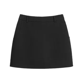 ETSE Casual Short Skirts Women's Black