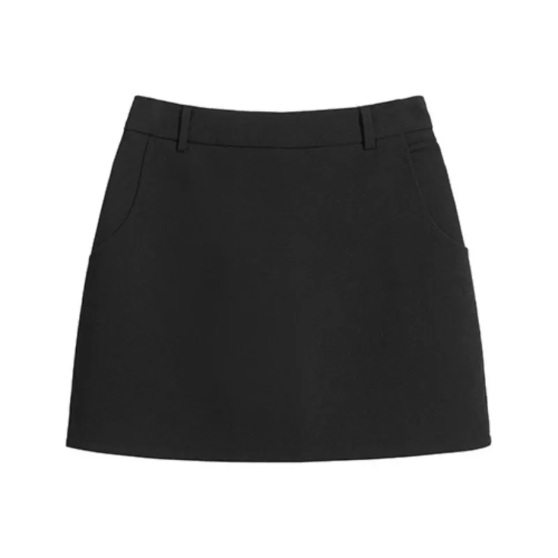 ETSE Casual Short Skirts Women's Black-0