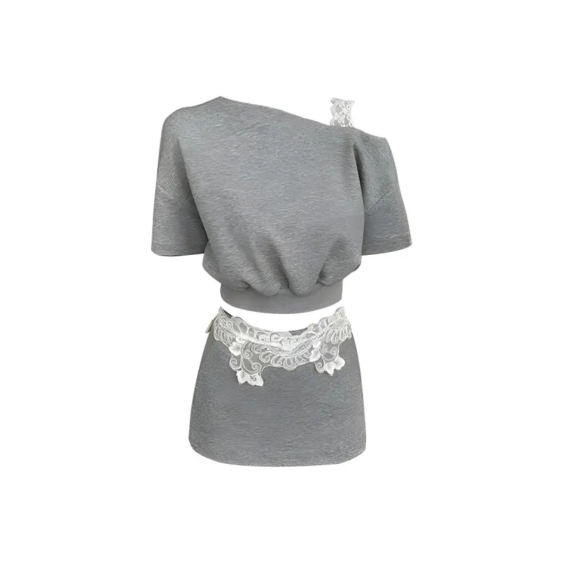 DOSOHEB Two Piece Skirt Sets Women's-1