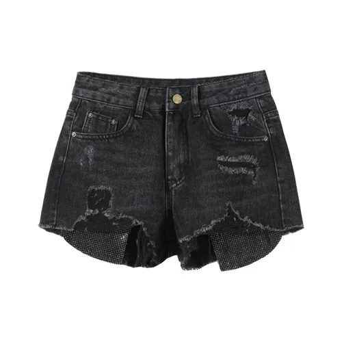 ENBE Denim Shorts Women's Black