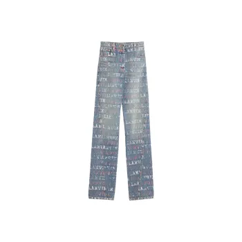 Lanvin X Future Mid Rise Distressed Jeans