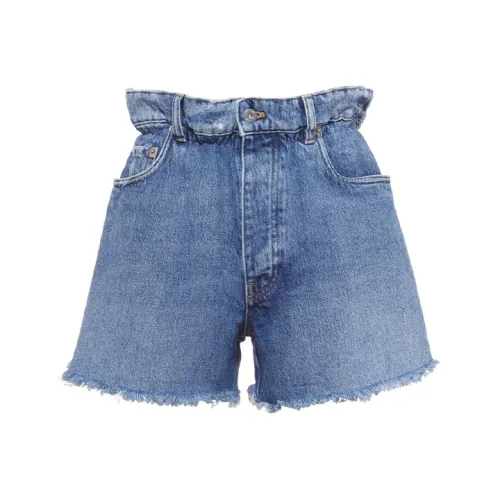 MIU MIU Denim Shorts Women's Blue