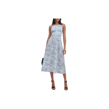 REFORMATION Yuliy Linen Dress Slip Dress Women's Light Blue