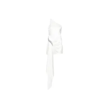 DAVID KOMA Crystal-buckle Mini Dress