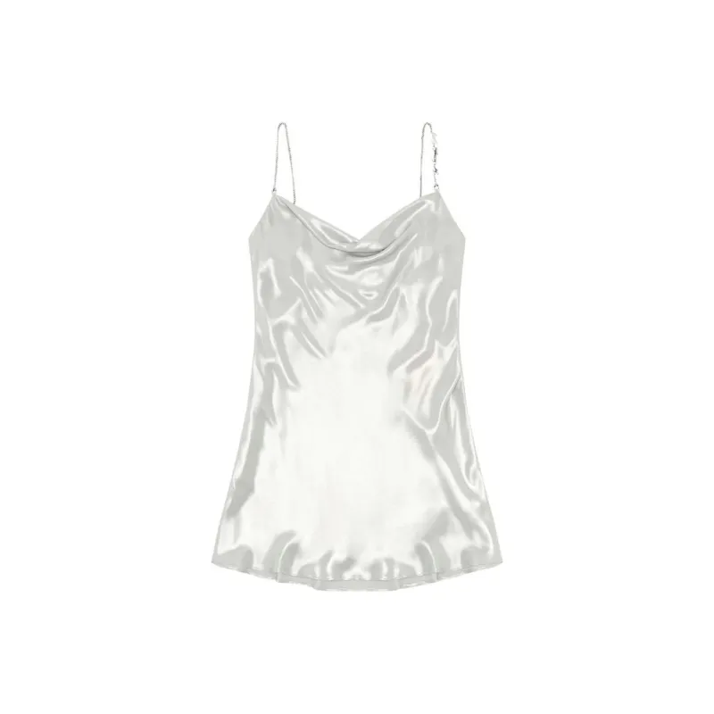 DIESEL D-Minty Cowl-Neck Short Metallic Dress-0