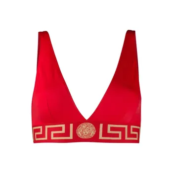 VERSACE Greca Border Swimsuit Top