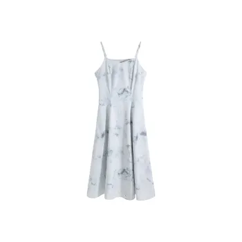 SUBEN Slip Dresses Women's Blue Floral