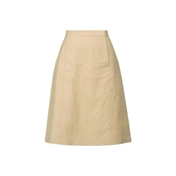 Maison Margiela SS23 Casual Long Skirts Women's Khaki