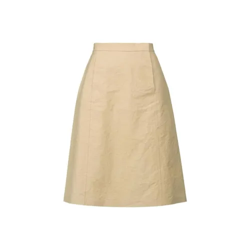 Maison Margiela SS23 Casual Long Skirts Women's Khaki