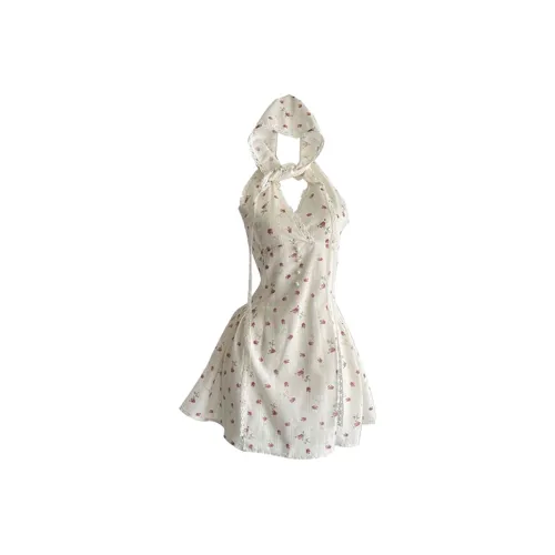 PLANE DRIFT Slip Dress Women's White