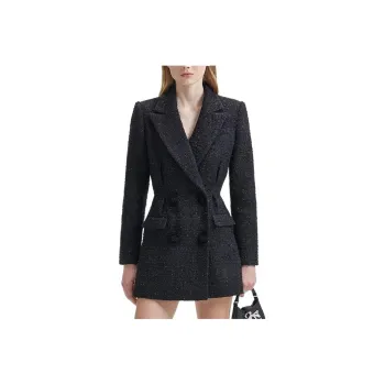 Self portrait Long Sleeved Dresses Women's Classic Black