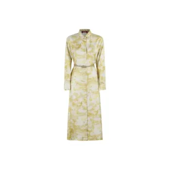 MaxMara Studio Svelto All Over Patterned Belted Dress