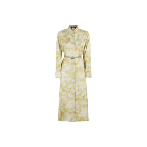 MaxMara Studio Svelto All Over Patterned Belted Dress