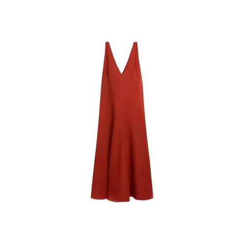 Massimo Dutti Sleeveless Dress Women's Terracotta