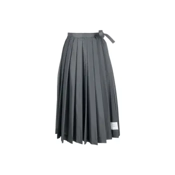 THOM BROWNE Casual Long Skirts Women's Gray